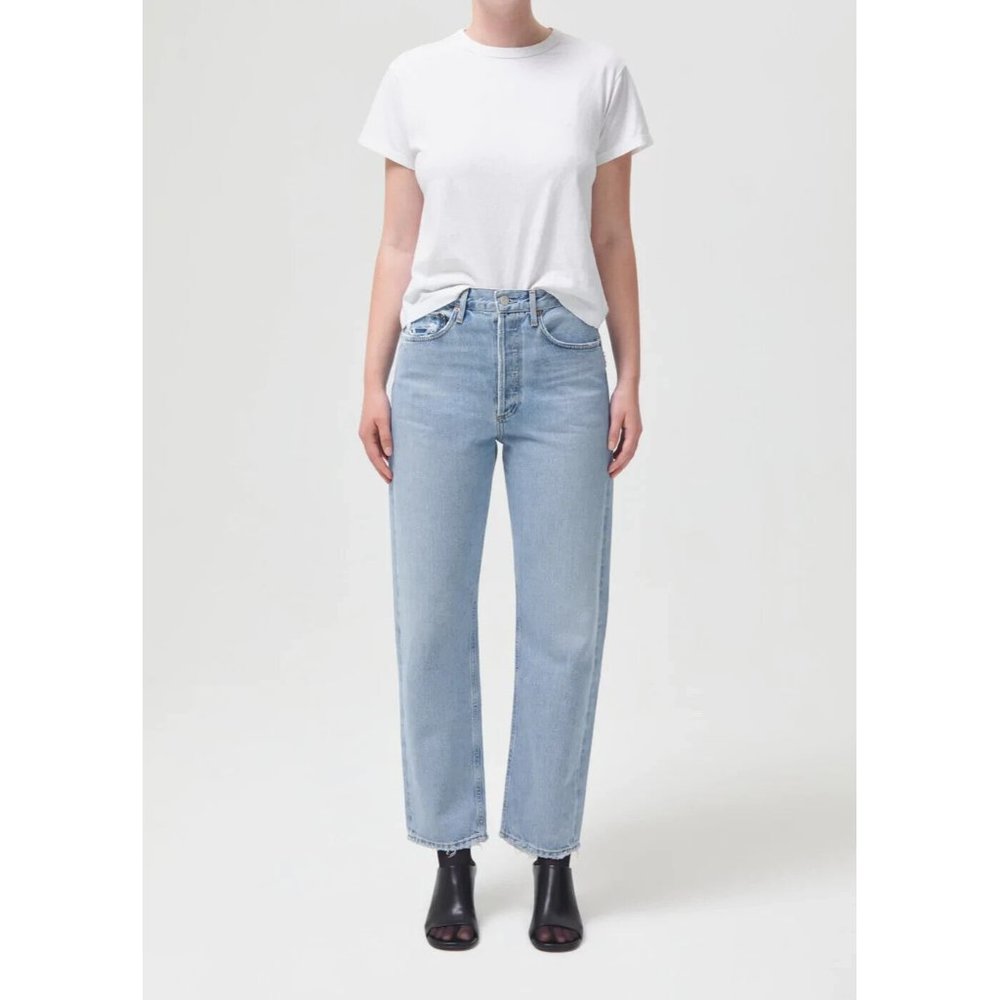 AGOLDE Womens 90’s Mid Rise Loose Fit Jean in Snapshot Wash Size 29